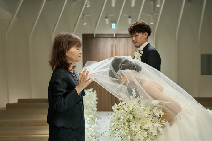 小さな結婚式熊本店　挙式レポート　No.６　ご家族式＋カラードレスフォト（挙式編）