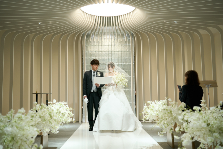 小さな結婚式熊本店　挙式レポート　No.６　ご家族式＋カラードレスフォト（挙式編）