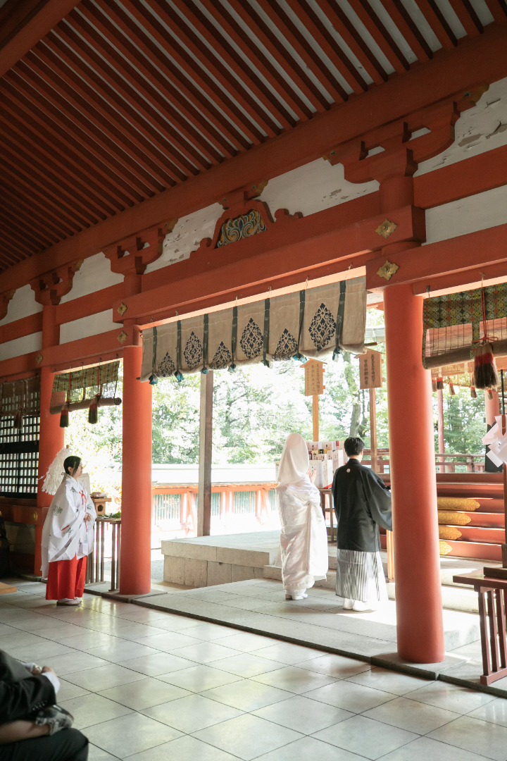 小さな結婚式熊本店　挙式レポート　No.1　藤崎八旛宮＆アシェット ドゥ キムラ会食（挙式編）