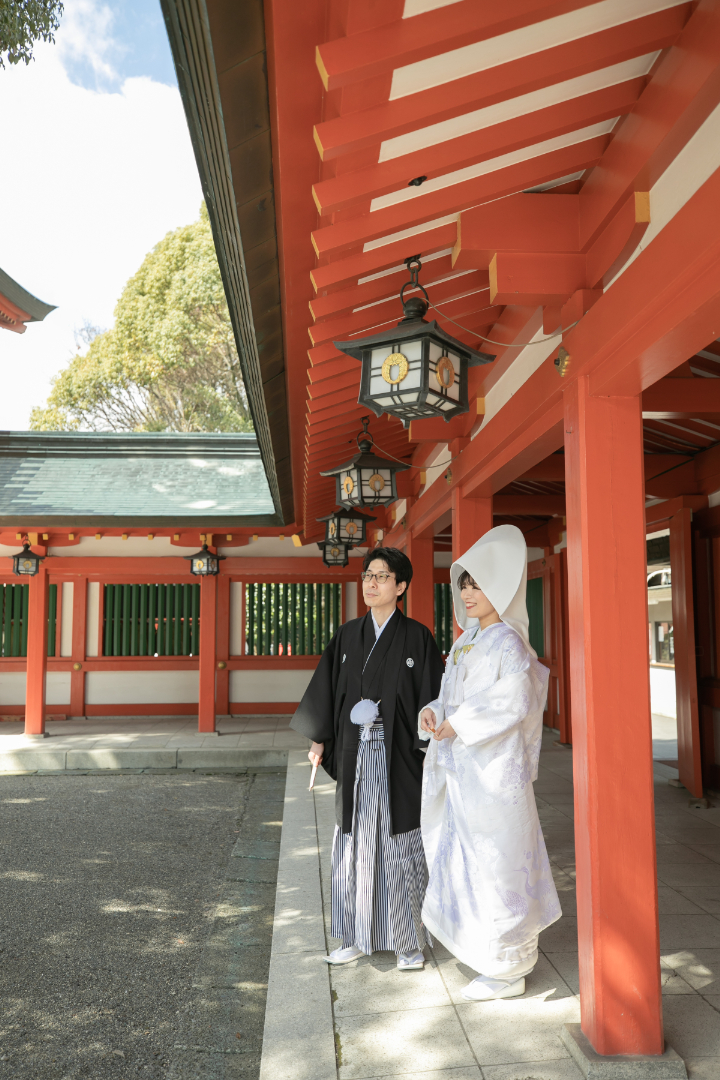 小さな結婚式熊本店　挙式レポート　No.２　藤崎八旛宮＆アシェット ドゥ キムラ会食（イメージカット編）