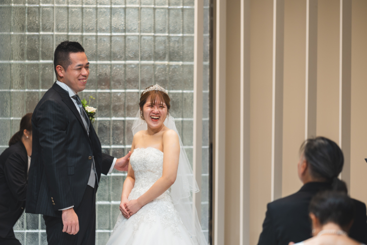 小さな結婚式熊本店　挙式レポート　No.29　３５名以上の挙式＆会食（挙式編）