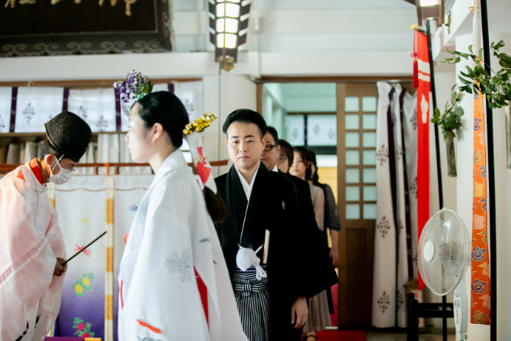 小さな結婚式熊本店　挙式レポート　No.18　加藤神社での少人数挙式（挙式編）