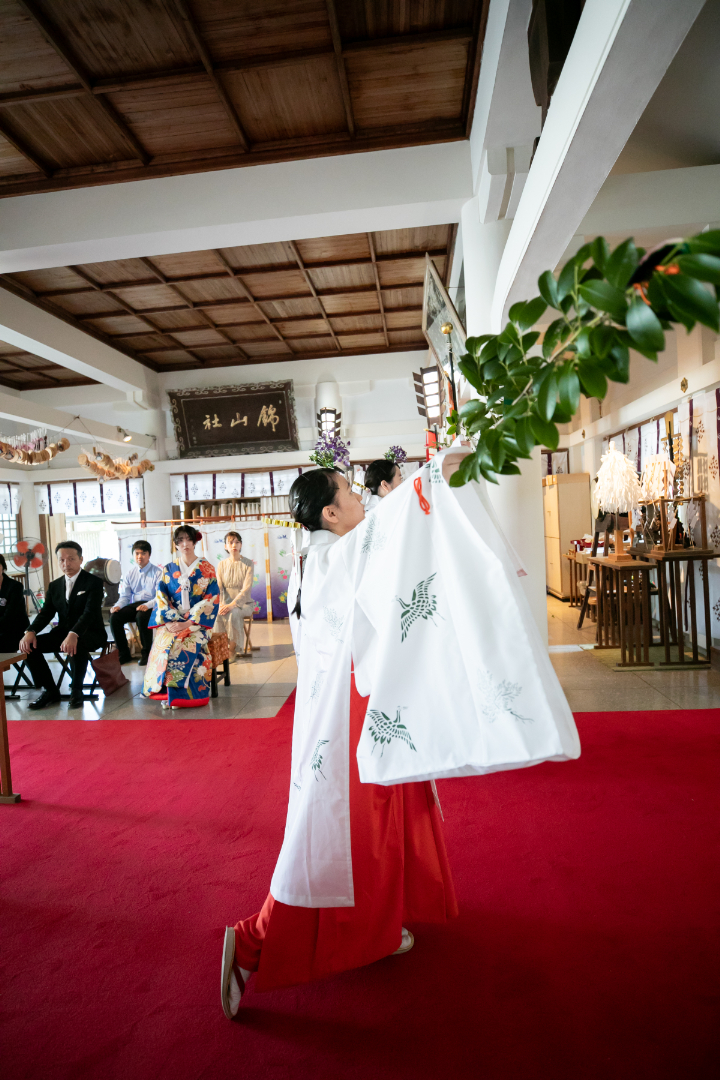小さな結婚式熊本店 挙式レポート No.18 加藤神社での少人数挙式(挙式編)
