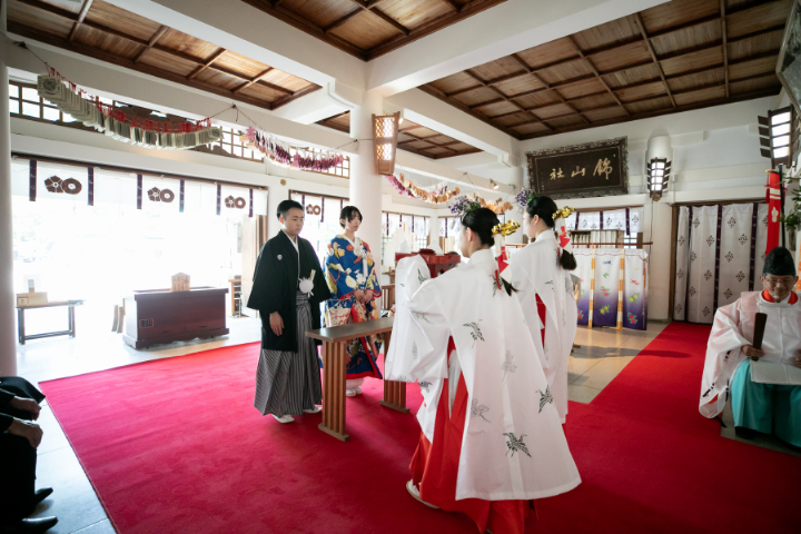 小さな結婚式熊本店 挙式レポート No.18 加藤神社での少人数挙式(挙式編)