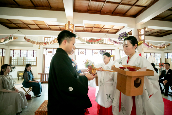 小さな結婚式熊本店 挙式レポート No.18 加藤神社での少人数挙式(挙式編)