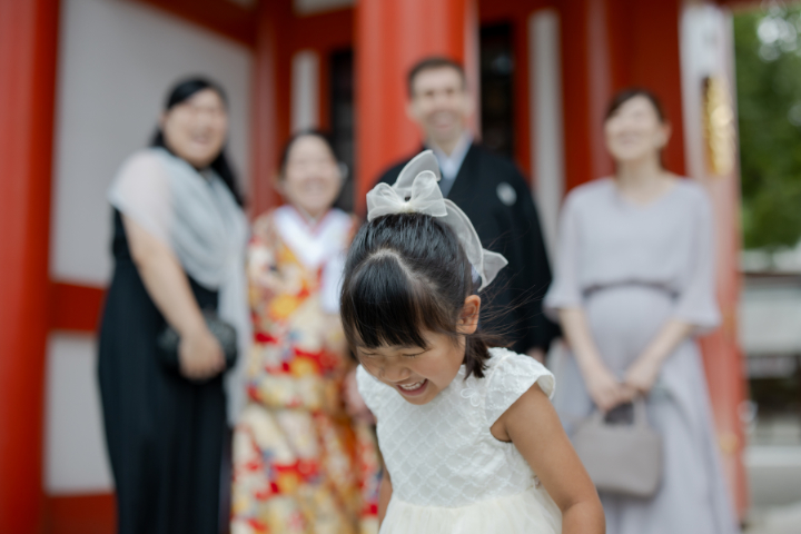 小さな結婚式熊本店　挙式レポート　No.23　藤崎宮での挙式（色打掛＆国際結婚）挙式前