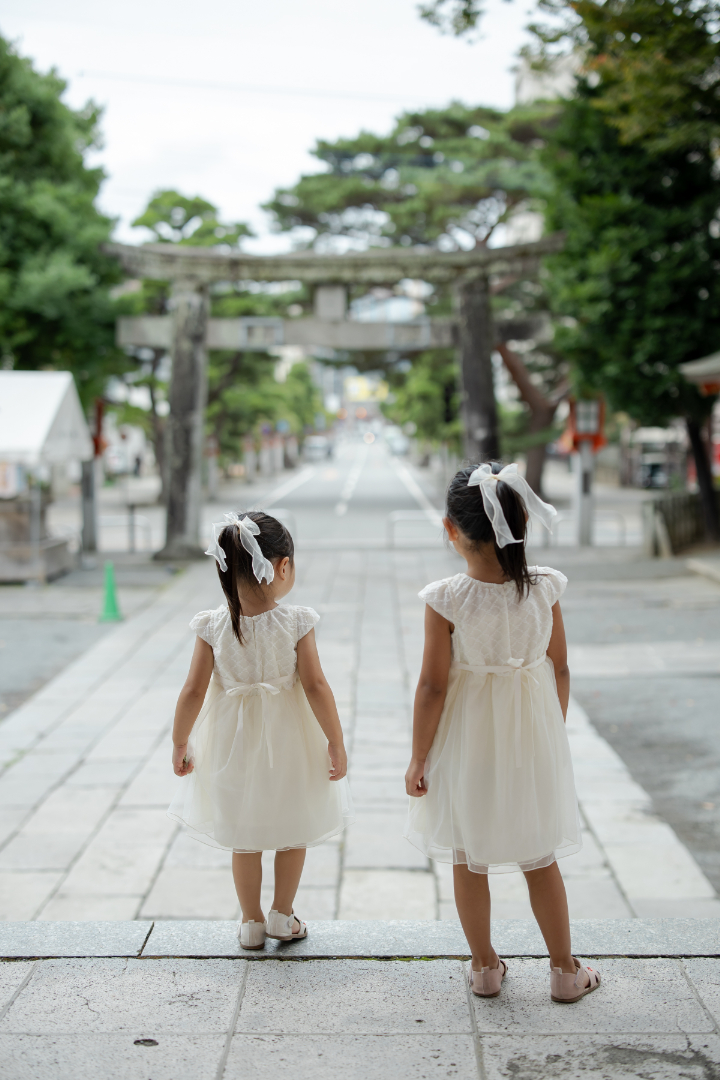 小さな結婚式熊本店　挙式レポート　No.24　藤崎宮での挙式（色打掛＆国際結婚）挙式編