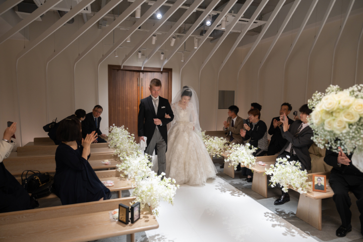 小さな結婚式熊本店　挙式レポート　No.27　少人数での挙式＆ホテル会食（15名　挙式編）