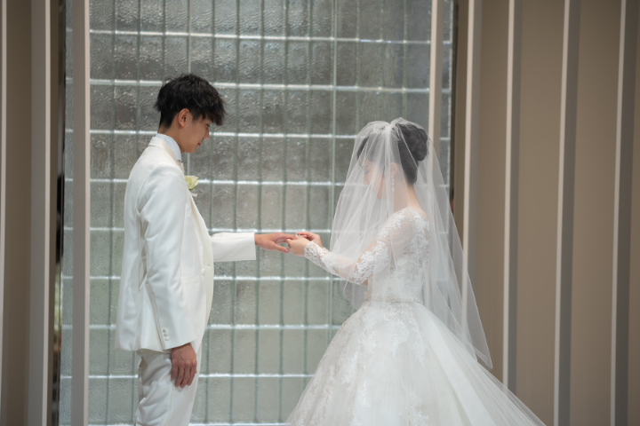 小さな結婚式熊本店　挙式レポート　No.27　少人数での挙式＆ホテル会食（15名　挙式編）