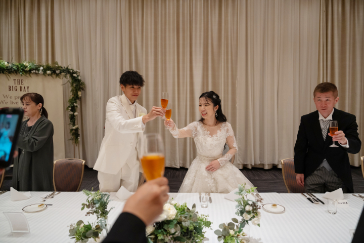 小さな結婚式熊本店　挙式レポート　No.28　少人数での挙式＆会食（ホテルメルパルク熊本）