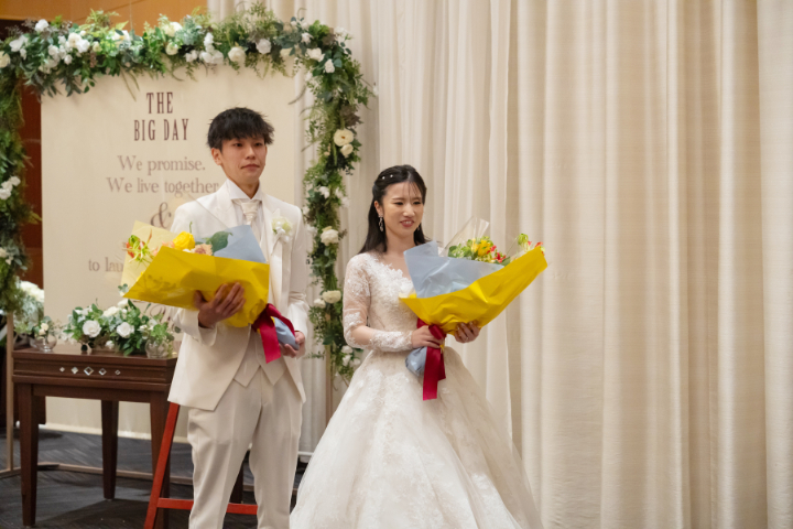 小さな結婚式熊本店　挙式レポート　No.28　少人数での挙式＆会食（ホテルメルパルク熊本）