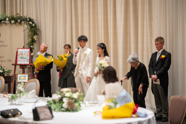 小さな結婚式熊本店　挙式レポート　No.28　少人数での挙式＆会食（ホテルメルパルク熊本）