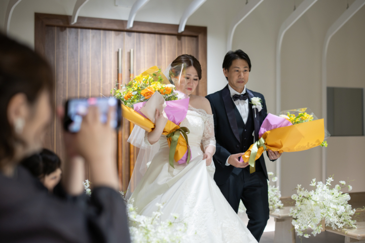 小さな結婚式熊本店　挙式レポート　No.12　少人数挙式＆会食（挙式編）