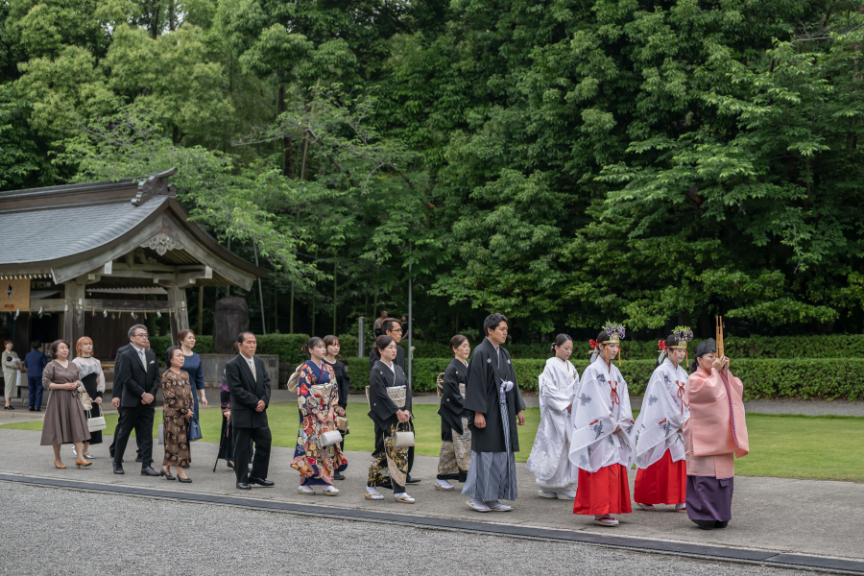 健軍神社での少人数挙式