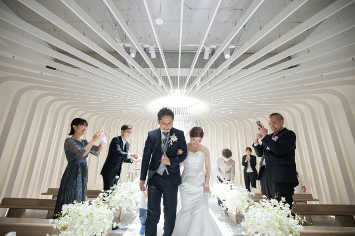 小さな結婚式熊本店　挙式レポート　No.15　パパママウエディング（挙式編）