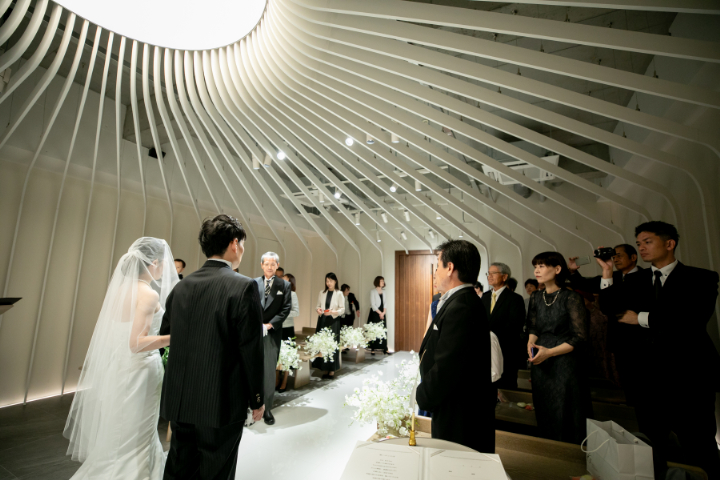 小さな結婚式熊本店　挙式レポート　No.20　３０名での挙式＆会食（挙式編）