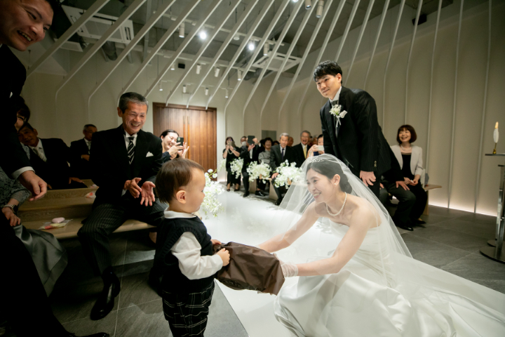 小さな結婚式熊本店　挙式レポート　No.20　３０名での挙式＆会食（挙式編）