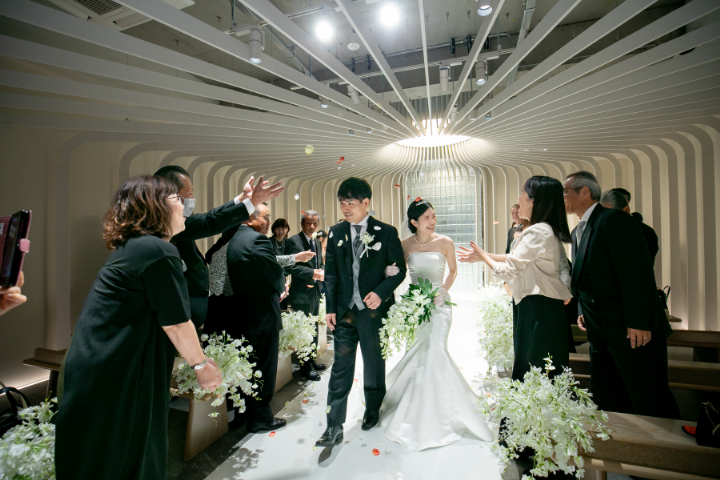 小さな結婚式熊本店　挙式レポート　No.20　３０名での挙式＆会食（挙式編）