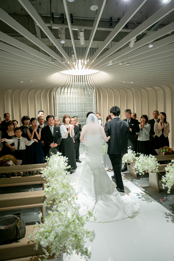 小さな結婚式熊本店　挙式レポート　No.20　３０名での挙式＆会食（挙式編）