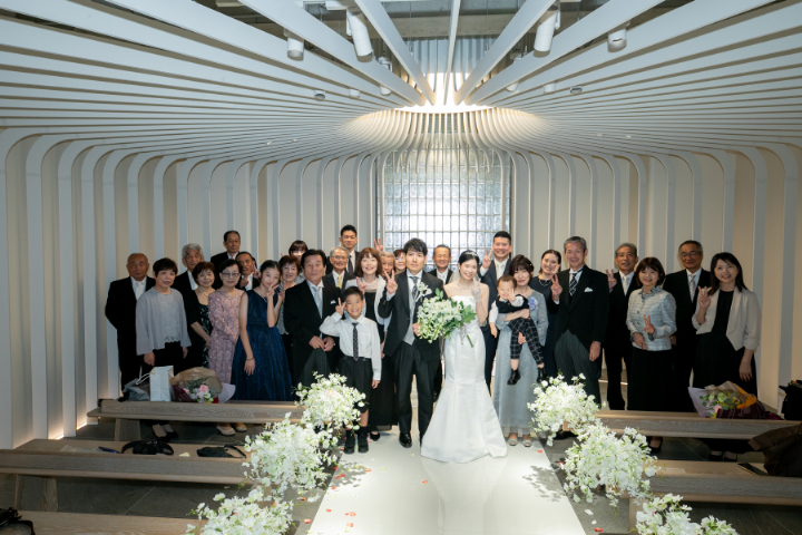 小さな結婚式熊本店　挙式レポート　No.20　３０名での挙式＆会食（挙式編）