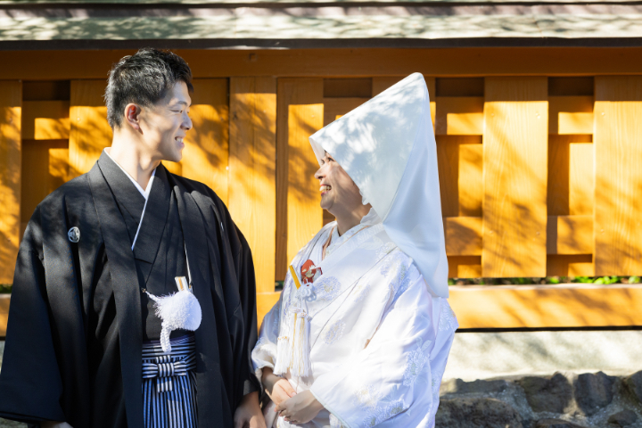 小さな結婚式熊本店　挙式レポート　No.25　健軍神社での挙式（お仕度～イメージ撮影編）