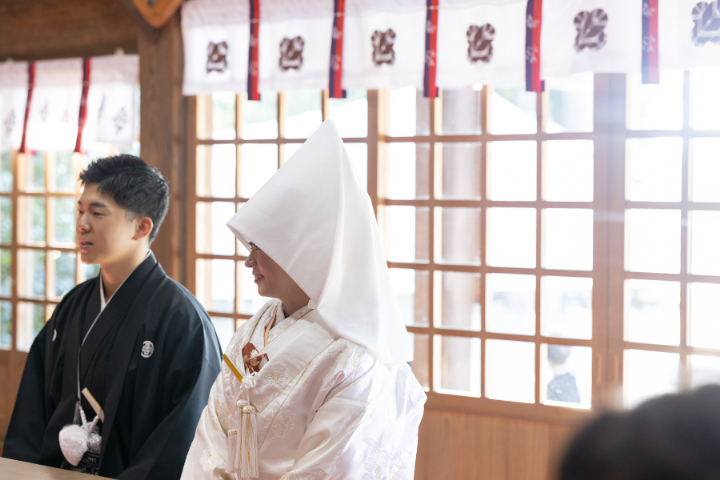 小さな結婚式熊本店　挙式レポート　No.26　健軍神社での挙式（儀式編）