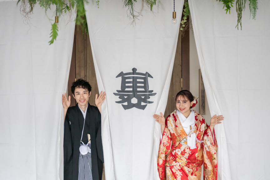 加藤神社＆青柳で会食　家族でアットホームな和婚