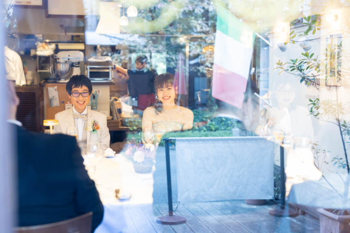 小さな結婚式熊本店　挙式レポート　No.46　９名での小さくてかわいいレストランウエディング（ロッカフォルテで会食）