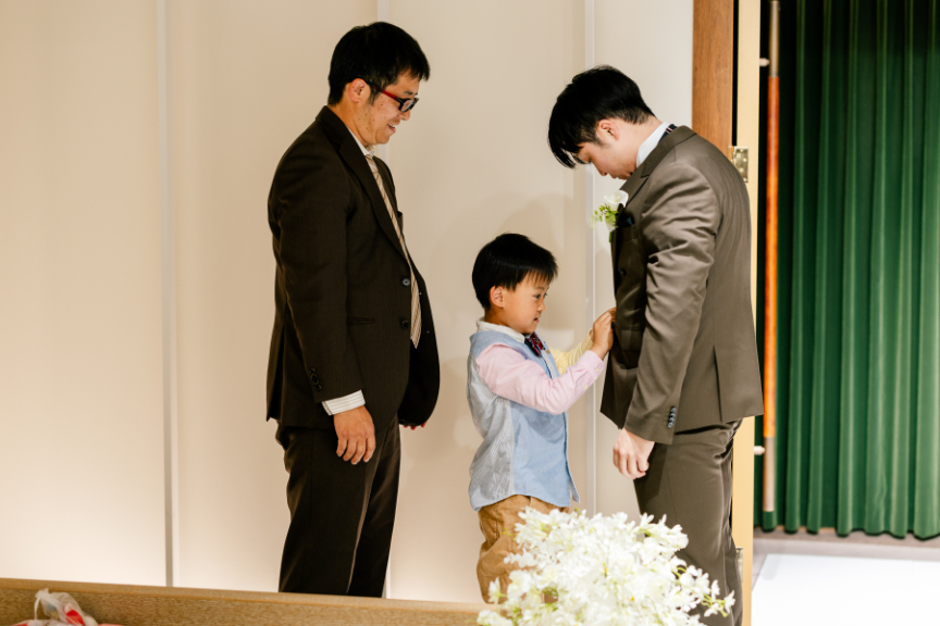 ジャケットセレモニー　～　新婦入場（熊本チャペル　上乃裏）