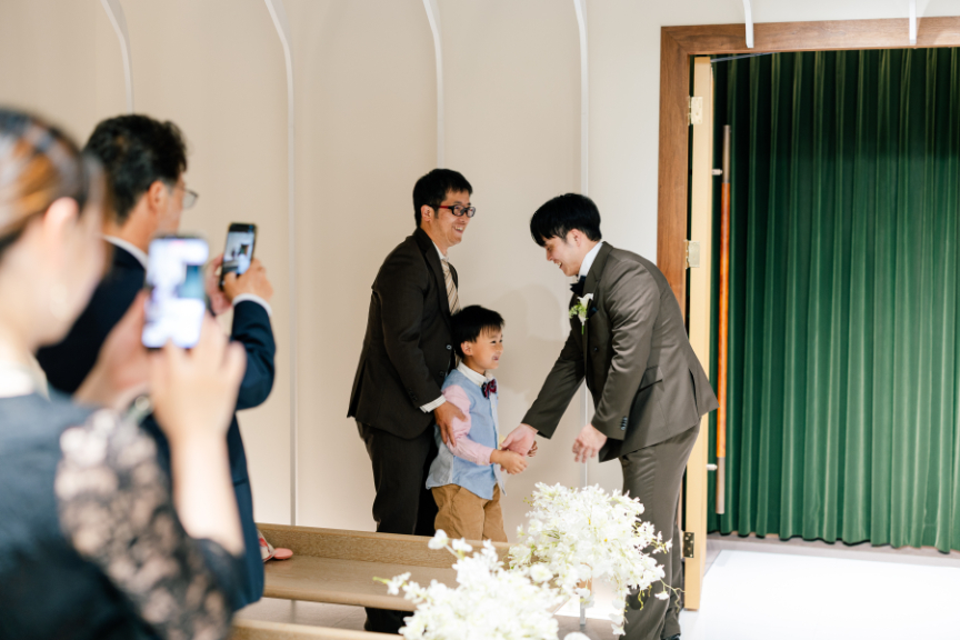 ジャケットセレモニー　～　新婦入場（熊本チャペル　上乃裏）