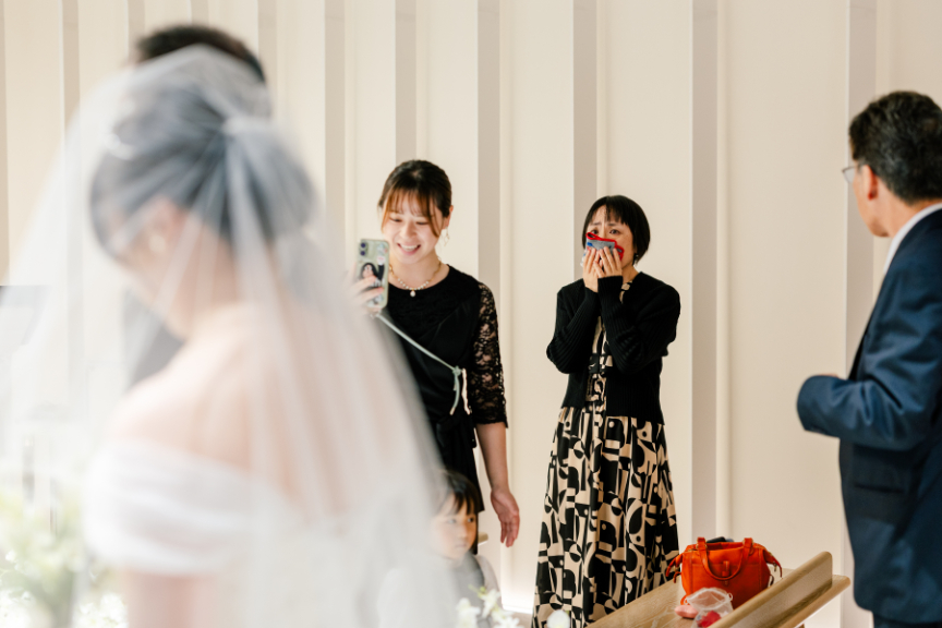 ジャケットセレモニー　～　新婦入場（熊本チャペル　上乃裏）
