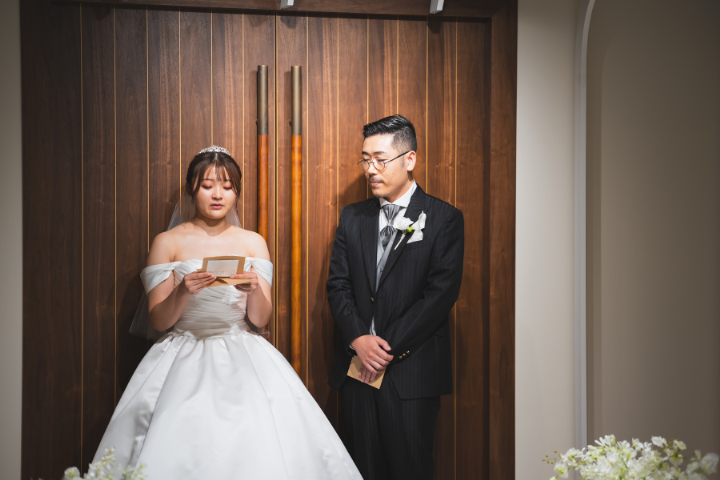 小さな結婚式熊本店　挙式レポート　No.34　お手紙で感謝を伝える１４人の少人数結婚式