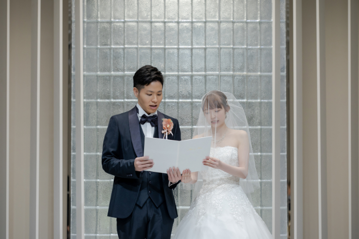 小さな結婚式熊本店　挙式レポート　No.39　15名の少人数結婚式＆レストラン会食（挙式編）