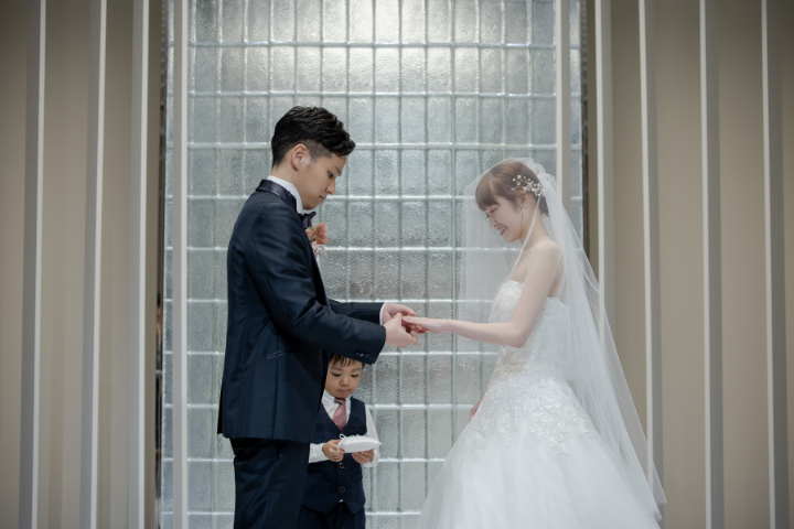 小さな結婚式熊本店　挙式レポート　No.39　15名の少人数結婚式＆レストラン会食（挙式編）