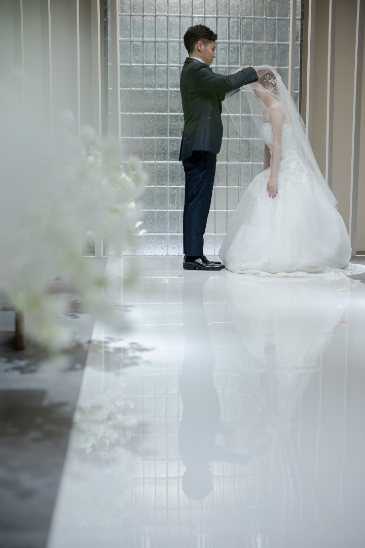 小さな結婚式熊本店　挙式レポート　No.39　15名の少人数結婚式＆レストラン会食（挙式編）