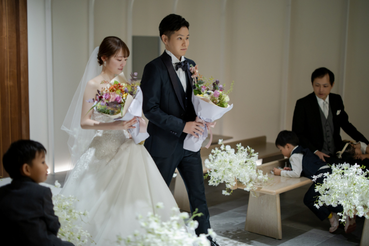 小さな結婚式熊本店　挙式レポート　No.39　15名の少人数結婚式＆レストラン会食（挙式編）