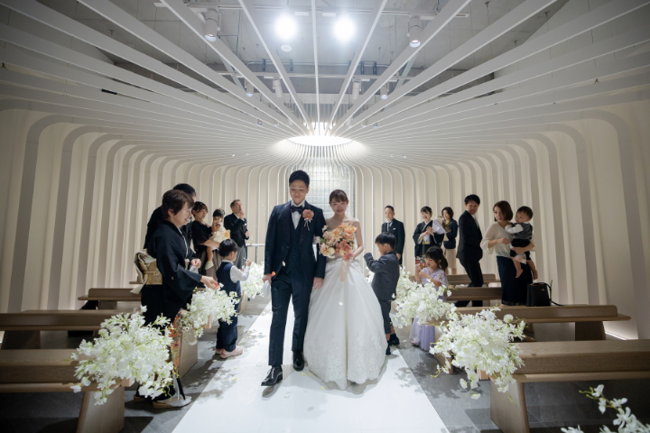 小さな結婚式熊本店　挙式レポート　No.39　15名の少人数結婚式＆レストラン会食（挙式編）