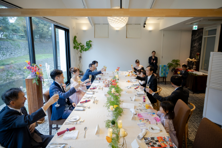 小さな結婚式熊本店 挙式レポート No.40 15名の少人数結婚式&レストラン会食(アシェットドゥキムラ編)