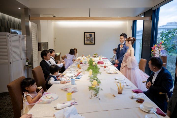 小さな結婚式熊本店 挙式レポート No.40 15名の少人数結婚式&レストラン会食(アシェットドゥキムラ編)