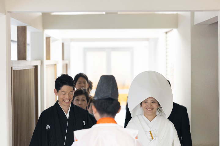 小さな結婚式熊本店　挙式レポート　No.36　加藤神社での少人数結婚式＆会食（挙式編）