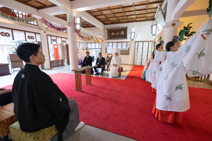 小さな結婚式熊本店 挙式レポート No.36 加藤神社での少人数結婚式&会食(挙式編)