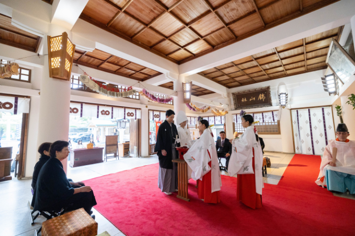 小さな結婚式熊本店 挙式レポート No.36 加藤神社での少人数結婚式&会食(挙式編)