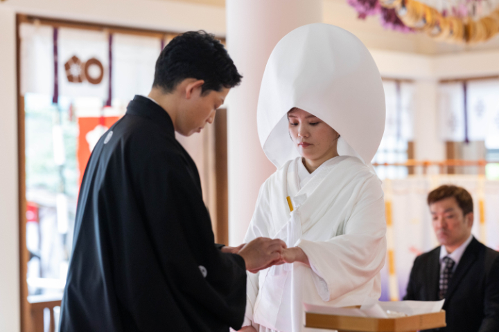 小さな結婚式熊本店 挙式レポート No.36 加藤神社での少人数結婚式&会食(挙式編)