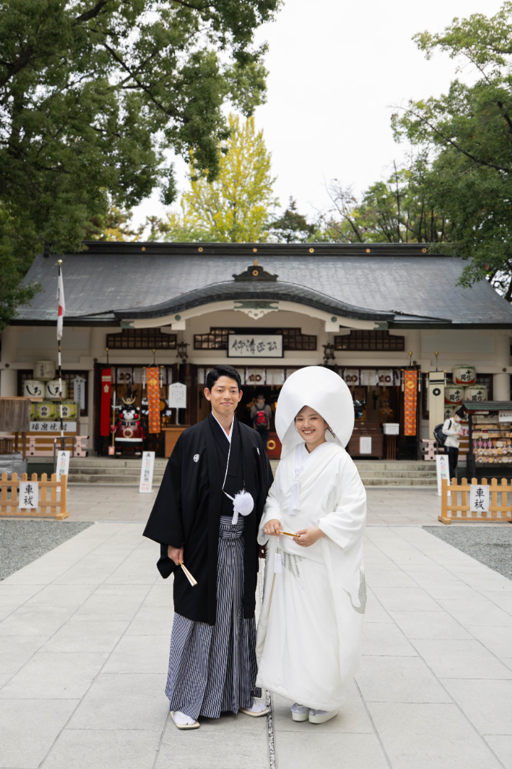 小さな結婚式熊本店 挙式レポート No.36 加藤神社での少人数結婚式&会食(挙式編)