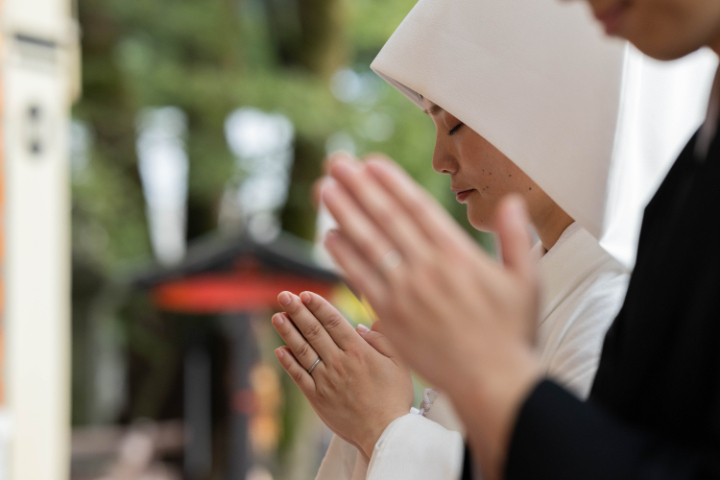 小さな結婚式熊本店 挙式レポート No.36 加藤神社での少人数結婚式&会食(挙式編)