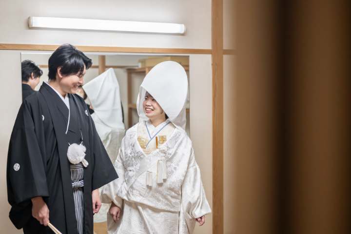 小さな結婚式熊本店　挙式レポート　No.41　雨上がりの健軍神社＆レストラン会食（挙式前のイメージ撮影）