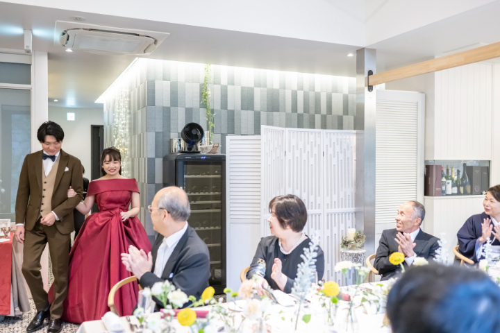 小さな結婚式熊本店　挙式レポート　No.43　雨上がりの健軍神社＆レストラン会食（アシェットドゥキムラ会食編）