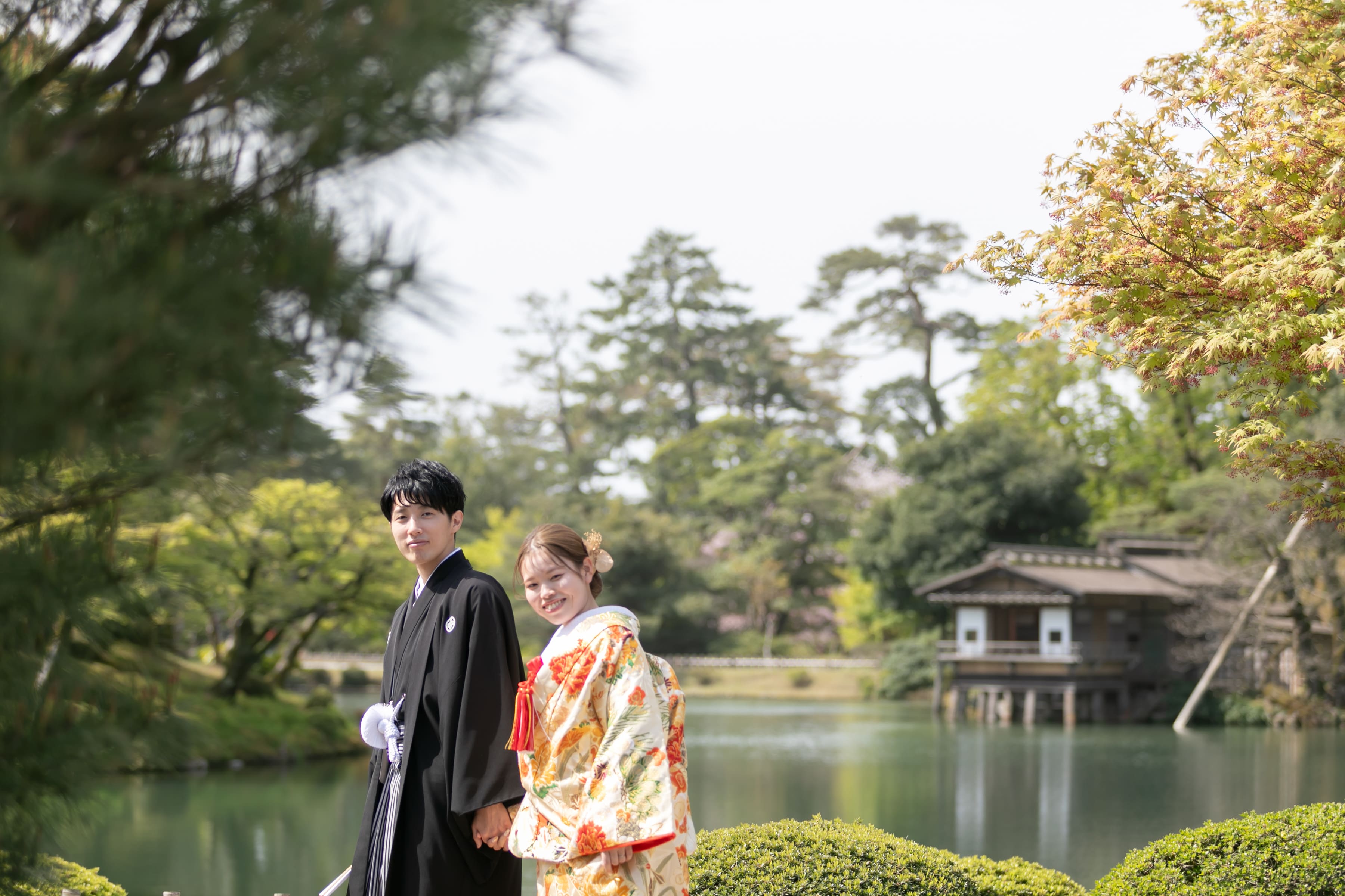 兼六園でのロケーション撮影＆金澤神社での和婚式♪【前撮り編】