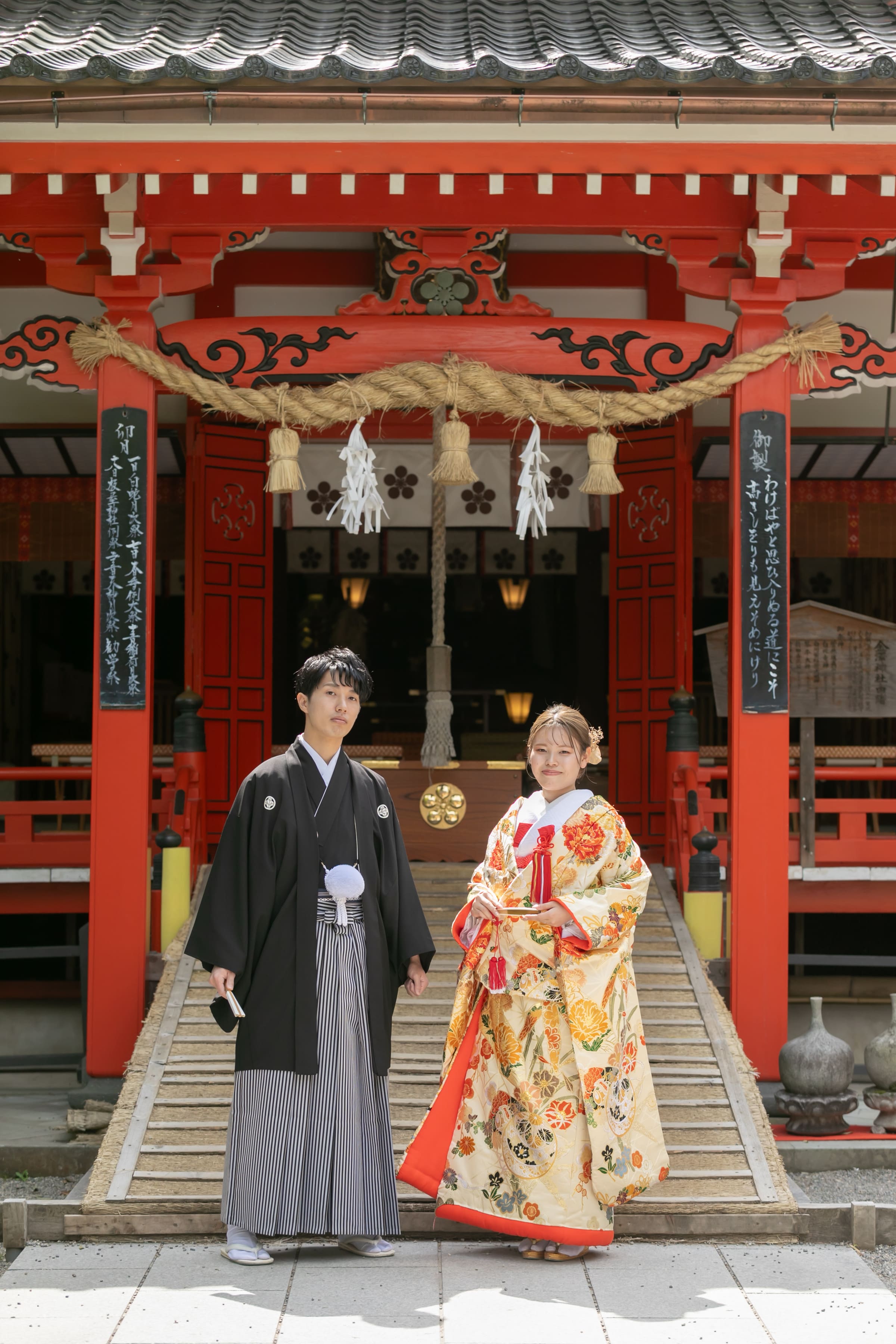 兼六園でのロケーション撮影&金澤神社での和婚式♪【挙式編①】