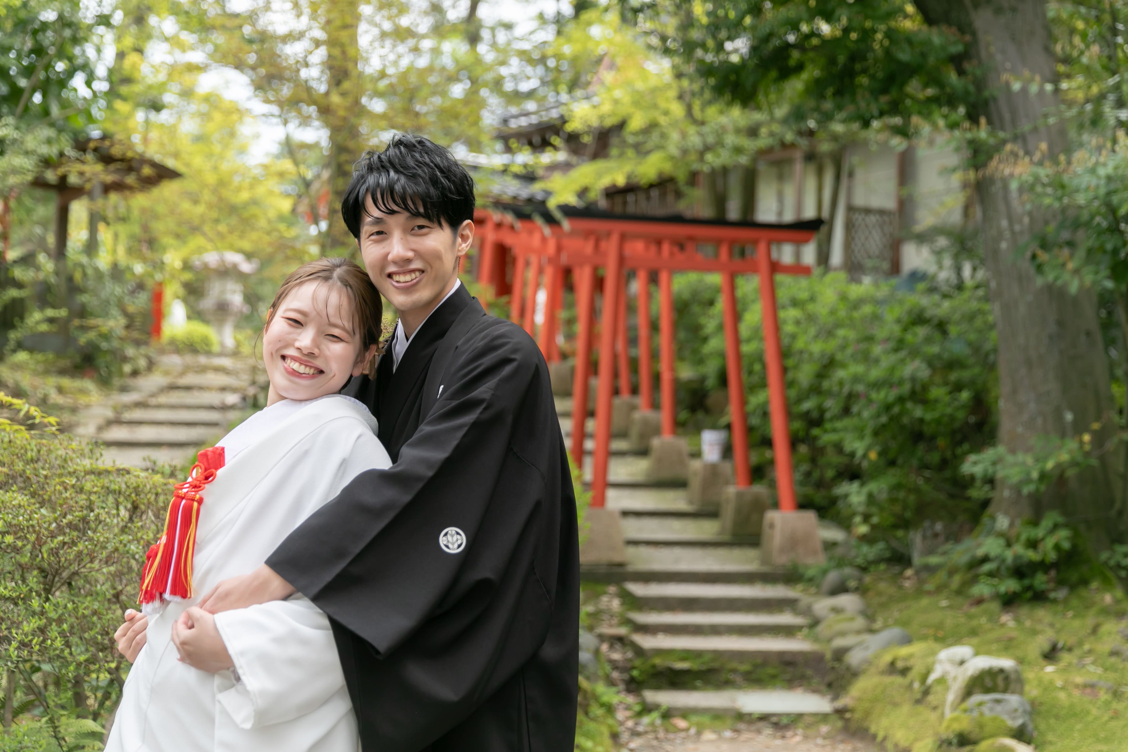 兼六園でのロケーション撮影&金澤神社での和婚式♪【挙式編①】